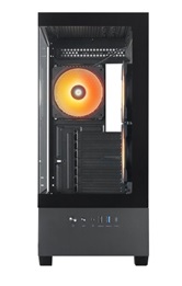 Корпус CHIEFTEC VISTA GT-01B-OP, TG (aquarium), 3x120mm ARGB Fan, mini-ITX, mATX, ATX, черный