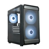 Корпус XASTRA  A303M 3ARGB-C6 Black mATX/Mesh/ tempered glass / 2x140mm + 1x120mm ARGB PWM fans/Argb+PWM HUB 6port/ Door/  A303M-2FC14A-1FC12A-C6-D