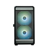 Корпус XASTRA  A303M 3ARGB-C6 Black mATX/Mesh/ tempered glass / 2x140mm + 1x120mm ARGB PWM fans/Argb+PWM HUB 6port/ Door/  A303M-2FC14A-1FC12A-C6-D