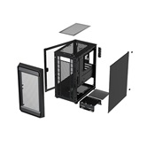 Корпус XASTRA  A303M 3ARGB-C6 Black mATX/Mesh/ tempered glass / 2x140mm + 1x120mm ARGB PWM fans/Argb+PWM HUB 6port/ Door/  A303M-2FC14A-1FC12A-C6-D