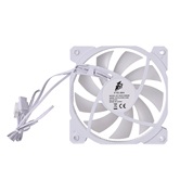 Вентилятор 1STPLAYER F7R White / 120mm Reverse ARGB 3pin 5V PWM 4pin 12V 600-1800rpm 56.34cfm 36.99dBA / F7R-WH / BULK