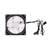 Вентилятор 1STPLAYER FC7 Black / 120mm ARGB 3pin 5V PWM 4pin 12V 600-1800rpm 47.65cfm 32.2dBA / FC7-BK / BULK