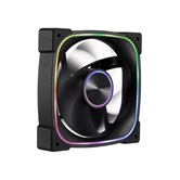 Вентилятор 1STPLAYER FN7 Black / 120mm ARGB 3pin 5V PWM 4pin 12V 600-1800rpm 39.4cfm 28.95dBA / FN7-BK / BULK