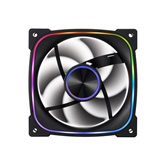 Вентилятор 1STPLAYER FN7R Black / 120mm ARGB 3pin 5V PWM 4pin 12V 600-1800rpm 38.39cfm 31.28dBA / FN7R-BK / BULK
