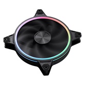 Вентилятор 1STPLAYER FO7-14 Black / 140mm ARGB 3pin 5V PWM 4pin 12V 700-1800rpm 76.25cfm 36.64dBA / FO7-14-BK / BULK
