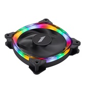 Вентилятор 1STPLAYER FS7 Black / 120mm ARGB 3pin 5V PWM 4pin 12V 600-800rpm 47.65cfm 32.2dBA / FS7-BK / BULK
