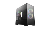 Корпус Deepcool CG380 3F, TG (aquarium), 3x120mm ARGB Fan, mini-ITX, mATX, черный