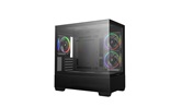 Корпус Deepcool CG380 3F, TG (aquarium), 3x120mm ARGB Fan, mini-ITX, mATX, черный