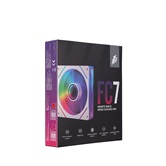 Вентилятор 1STPLAYER FC7 White / 120mm ARGB 3pin 5V PWM 4pin 12V 600-1800rpm 47.65cfm 32.2dBA / FC7-WH-1IN1