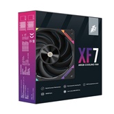 Вентилятор 1STPLAYER XF7 Black / 120mm ARGB 3pin 5V PWM 4pin 12V 600-2000rpm 56.8cfm 33.12dBA / XF7-BK-1IN1