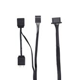 Вентилятор 1STPLAYER XF7 Black / 120mm ARGB 3pin 5V PWM 4pin 12V 600-2000rpm 56.8cfm 33.12dBA / XF7-BK-1IN1