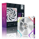Вентилятор 1STPLAYER XF7 White / 120mm ARGB 3pin 5V PWM 4pin 12V 600-2000rpm 56.8cfm 33.12dBA / XF7-WH-1IN1