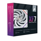 Вентилятор 1STPLAYER XF7 White / 120mm ARGB 3pin 5V PWM 4pin 12V 600-2000rpm 56.8cfm 33.12dBA / XF7-WH-1IN1