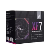 Комплект вентиляторов (3 шт.) 1STPLAYER XF7 Black / 120mm ARGB 3pin 5V PWM 4pin 12V 600-2000rpm 56.8cfm 33.12dBA / XF7-BK-3IN1