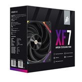 Комплект вентиляторов (3 шт.) 1STPLAYER XF7 Black / 120mm ARGB 3pin 5V PWM 4pin 12V 600-2000rpm 56.8cfm 33.12dBA / XF7-BK-3IN1