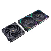 Комплект вентиляторов (3 шт.) 1STPLAYER XF7 Black / 120mm ARGB 3pin 5V PWM 4pin 12V 600-2000rpm 56.8cfm 33.12dBA / XF7-BK-3IN1