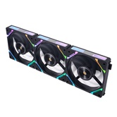 Комплект вентиляторов (3 шт.) 1STPLAYER XF7 Black / 120mm ARGB 3pin 5V PWM 4pin 12V 600-2000rpm 56.8cfm 33.12dBA / XF7-BK-3IN1