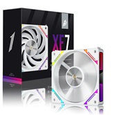 Комплект вентиляторов (3 шт.) 1STPLAYER XF7 White / 120mm ARGB 3pin 5V PWM 4pin 12V 600-2000rpm 56.8cfm 33.12dBA / XF7-WH-3IN1