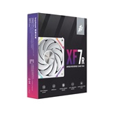 Вентилятор 1STPLAYER XF7R White / 120mm Reverse ARGB 3pin 5V PWM 4pin 12V 600-2000rpm 56.8cfm 33.12dBA / XF7R-WH-1IN1
