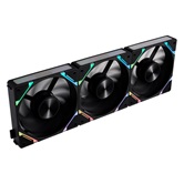 Комплект вентиляторов (3 шт.) 1STPLAYER XF7R Black / 120mm Reverse ARGB 3pin 5V PWM 4pin 12V 600-2000rpm 56.8cfm 33.12dBA / XF7R-BK-3IN1