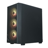Корпус XASTRA  A401M 4ARGB-V2 Black mATX/Mesh /ScrewlessTG+mesh panel/ 4x120mm ARGB PWM FC fans/ A401M-V2-4FC12A