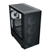 Корпус XASTRA  A401M 4ARGB-V2 Black mATX/Mesh /ScrewlessTG+mesh panel/ 4x120mm ARGB PWM FC fans/ A401M-V2-4FC12A