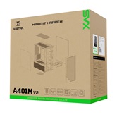 Корпус XASTRA  A401M 4ARGB-V2 Black mATX/Mesh /ScrewlessTG+mesh panel/ 4x120mm ARGB PWM FC fans/ A401M-V2-4FC12A