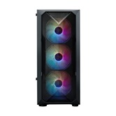 Корпус XASTRA  A304 4FRGB Black ATX/Mesh/half-size TG/4x120mm FRGB FC fans/ A304-4FC12F