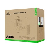 Корпус XASTRA  A304 4FRGB Black ATX/Mesh/half-size TG/4x120mm FRGB FC fans/ A304-4FC12F