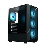 Корпус XASTRA  A304 4ARGB Black ATX/Mesh/half-size TG/4x120mm ARGB FC fans/ A304-4FC12A