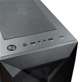 Корпус XASTRA  A304 4ARGB Black ATX/Mesh/half-size TG/4x120mm ARGB FC fans/ A304-4FC12A