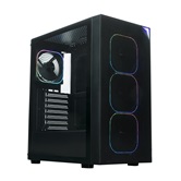 Корпус XASTRA  A408 4ARGB Black ATX/Mesh/Screwless full-size TG / 4x120mm ARGB PWM FG fans/ A408-4FG12A