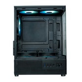 Корпус XASTRA Q300M 5ARGB-C6 Black mATX/Aquarium/Screewless/ 5x120mm ARGB PWM FC fans/Argb+PWM HUB 6port/ Q300M-5FC12A-C6