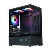 Корпус XASTRA Q300M 5ARGB-C6 Black mATX/Aquarium/Screewless/ 5x120mm ARGB PWM FC fans/Argb+PWM HUB 6port/ Q300M-5FC12A-C6