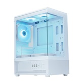 Корпус XASTRA Q300M 5ARGB-C6 White mATX/Aquarium/Screewless/ 5x120mm ARGB PWM FC fans/Argb+PWM HUB 6port/ Q300M-5FC12A-C6-WH