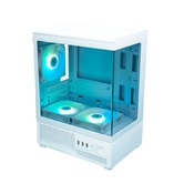 Корпус XASTRA Q300M 5ARGB-C6 White mATX/Aquarium/Screewless/ 5x120mm ARGB PWM FC fans/Argb+PWM HUB 6port/ Q300M-5FC12A-C6-WH