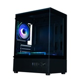 Корпус XASTRA Q300M 3ARGB-C6 Black mATX/Aquarium/Screewless/ 3x120mm ARGB PWM FM fans/Argb+PWM HUB 6port/ Q300M-3FM12A-C6