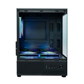 Корпус XASTRA Q300M 3ARGB-C6 Black mATX/Aquarium/Screewless/ 3x120mm ARGB PWM FM fans/Argb+PWM HUB 6port/ Q300M-3FM12A-C6