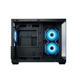 Корпус XASTRA QW500M 3ARGB-C10-UC Black mATX/Aquarium/Screewless/3x120mm ARGB PWM FM fans/Argb+PWM HUB 10port/Type-C/ QW500M-3FM12A-C10-UC