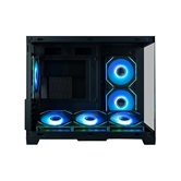 Корпус XASTRA QW500M 6ARGB-C10-UC Black mATX/Aquarium/Screewless/ 6x120mm ARGB PWM FM fans/Argb+PWM HUB 10port/Type-C/ QW500M-6FM12A-C10-UC