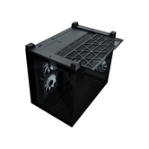 Корпус XASTRA QW500M 6ARGB-C10-UC Black mATX/Aquarium/Screewless/ 6x120mm ARGB PWM FM fans/Argb+PWM HUB 10port/Type-C/ QW500M-6FM12A-C10-UC