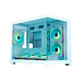 Корпус XASTRA QW500M 6ARGB-C10-UC White mATX/Aquarium/Screewless/ 6x120mm ARGB PWM FM fans/Argb+PWM HUB 10port/Type-C/ QW500M-6FM12A-C10-UC-WH