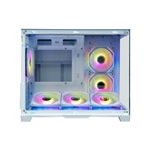 Корпус XASTRA QW500M 6ARGB-C10-UC White mATX/Aquarium/Screewless/ 6x120mm ARGB PWM FM fans/Argb+PWM HUB 10port/Type-C/ QW500M-6FM12A-C10-UC-WH