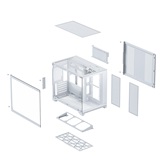 Корпус XASTRA QW500M 6ARGB-C10-UC White mATX/Aquarium/Screewless/ 6x120mm ARGB PWM FM fans/Argb+PWM HUB 10port/Type-C/ QW500M-6FM12A-C10-UC-WH