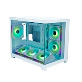Корпус XASTRA QW500M 6ARGB-C10-UC White mATX/Aquarium/Screewless/ 6x120mm ARGB PWM FM fans/Argb+PWM HUB 10port/Type-C/ QW500M-6FM12A-C10-UC-WH