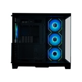 Корпус XASTRA QW500 4ARGB-C10-UC Black ATX/Aquarium/Screewless/4x120mm ARGB PWM FM fans/Argb+PWM HUB 10port/Type-C/ QW500-4FM12A-C10-UC