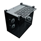 Корпус XASTRA QW500 4ARGB-C10-UC Black ATX/Aquarium/Screewless/4x120mm ARGB PWM FM fans/Argb+PWM HUB 10port/Type-C/ QW500-4FM12A-C10-UC