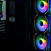 Корпус XASTRA QW500 4ARGB-C10-UC Black ATX/Aquarium/Screewless/4x120mm ARGB PWM FM fans/Argb+PWM HUB 10port/Type-C/ QW500-4FM12A-C10-UC