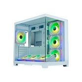 Корпус XASTRA QW500 7ARGB-C10-UC White ATX/Aquarium/Screewless/7x120mm ARGB PWM FM fans/Argb+PWM HUB 10port/Type-C/ QW500-7FM12A-C10-UC-WH