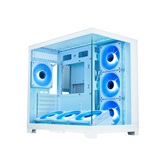 Корпус XASTRA QW500 7ARGB-C10-UC White ATX/Aquarium/Screewless/7x120mm ARGB PWM FM fans/Argb+PWM HUB 10port/Type-C/ QW500-7FM12A-C10-UC-WH